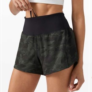 Lululemon High Rise Speed Up Short Camo